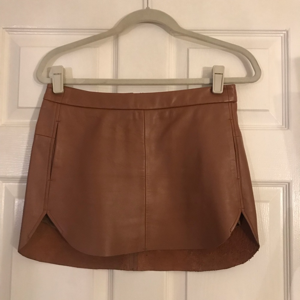 MASON leather skirt